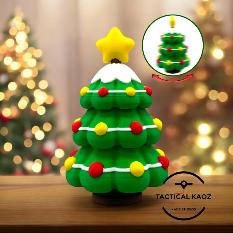 Christmas Tree Spinner Fidget - Holiday Display & Fun Fidget Toy