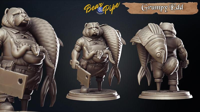 The Sea Doggos - Grumpy Edd pre-supported