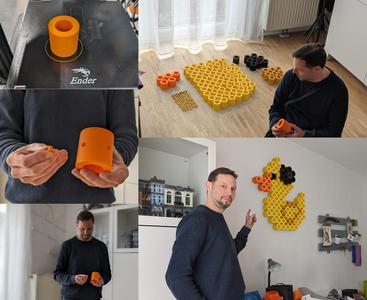 Duck - supersized iron beads