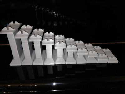 H0 modular Bridge Pillar System pluggable / H0 modulares Brückenpfeiler Stecksystem   