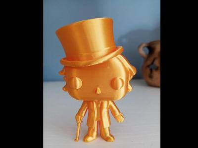 Funko Pop Gold Willy Wonka – Exclusive 3D Model
