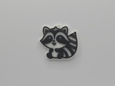 Cute Raccoon Keychain