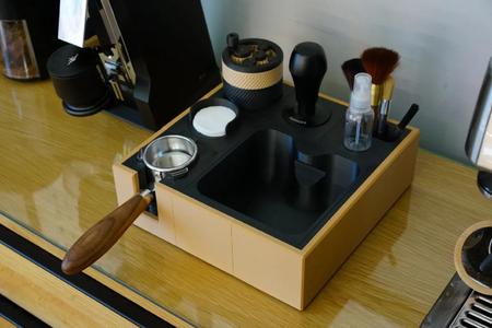 Coffee Blocks: The Modular Espresso Tamping Station   