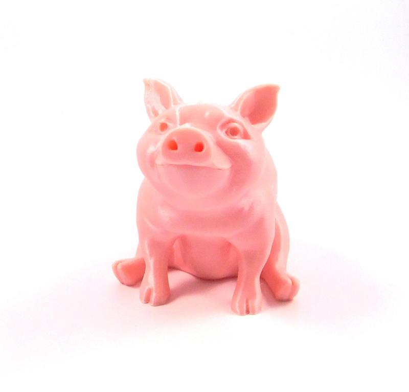 Piggy Sitting(Sir Pigglesfree): single extrusion version