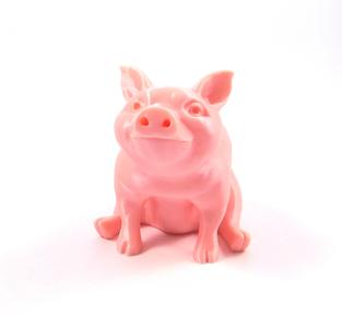 Piggy Sitting(Sir Pigglesfree): single extrusion version