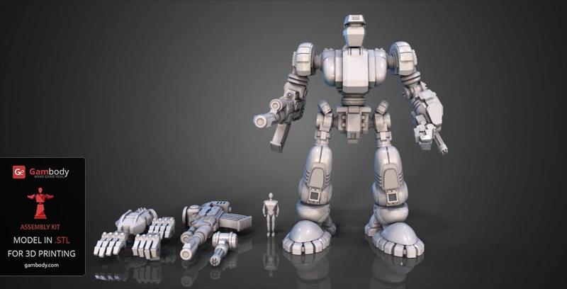 1/100 Scale Defender Mk1 Kit | Assembly 3D Print