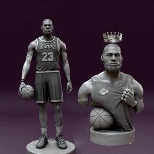 Lebron James  bust and statue for 3d printing 3D Model Collection