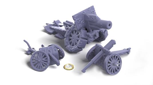 3 Cannons Clean and Destroyed