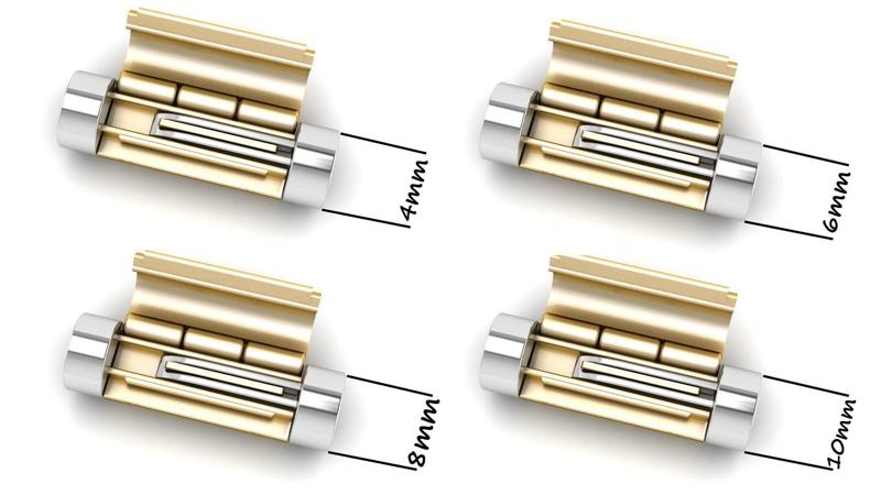 All Sizes Plain Gold Round Bracelet Lock Boxes 3D Model Collection