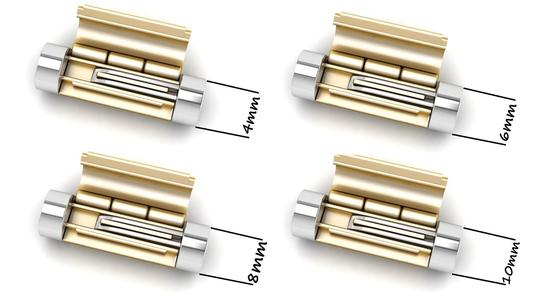 All Sizes Plain Gold Round Bracelet Lock Boxes 3D Model Collection