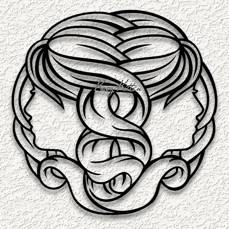 gemini zodiac wall art astrology home decor