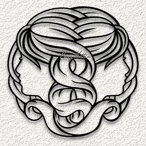 gemini zodiac wall art astrology home decor