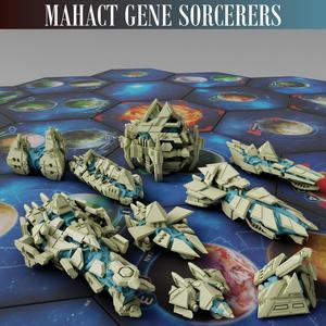 Twilight Imperium - Mahact Ships - 3D Print Models