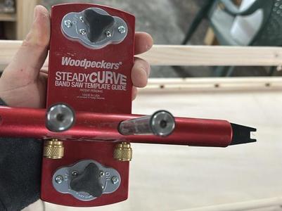 SteadyCurve Band Saw Template Guide  woodpecker