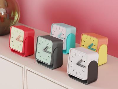 Desktop Clock. A Modern, Modular Office Desk Clock