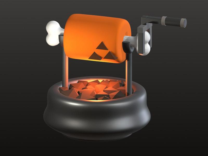 Monster Hunter Mini BBQ Spit
