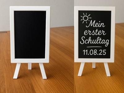 School Start Decoration Mini Easel Sign 3D