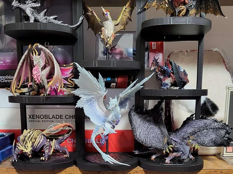 Monster Hunter figure builder stackable display