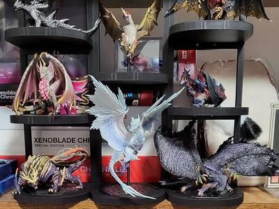 Monster Hunter figure builder stackable display