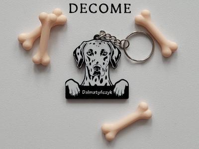 Dalmatian keychain