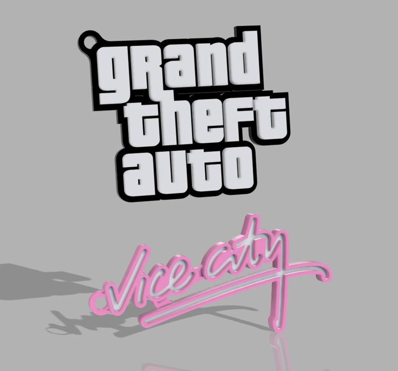 GTA Vice City Keyrings