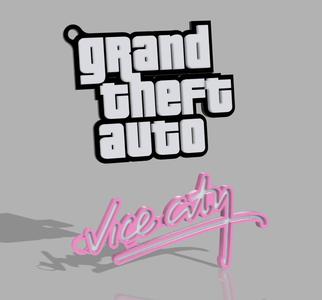 GTA Vice City Keyrings