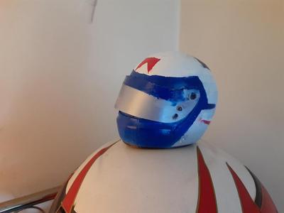 1/4 Scale racing / motorcycle helmet.