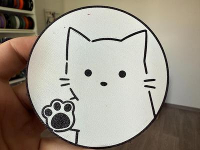 Cat paw coaster
