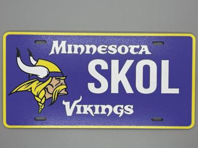 Minnesota Vikings Fan License Plate