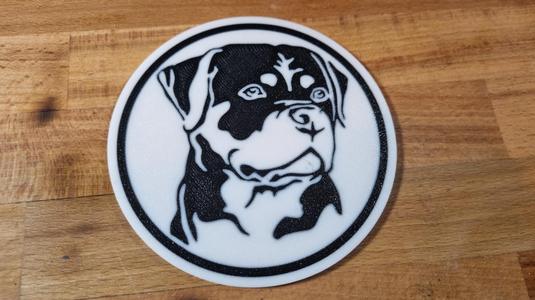 Rottweiler Dog Coaster