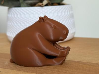 Stretching Capybara – Forward-Fold Yoga Figurine