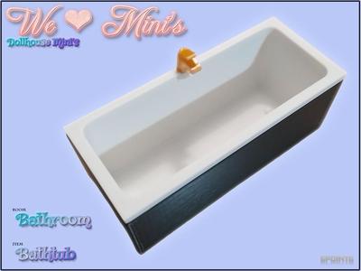 Dollhouse - Bathtub 1:18 1:12