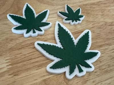Marijuana Leaf - Fridge Magnet 