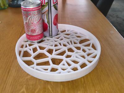 Serving Tray, Modern Round Geometric 220x220x20mm