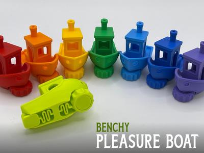 Benchy Pleasure Boat - Push and Wheel Fidget Toy