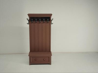 Entryway Coat Rack with Bench & Drawer|Dollhouse