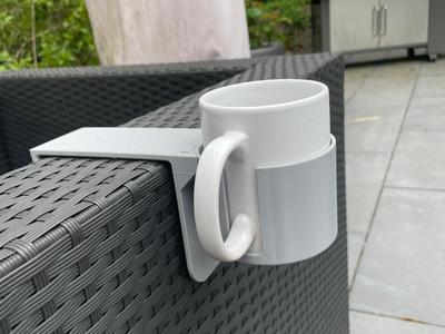 Cup/Glas holder for Rattan armrest