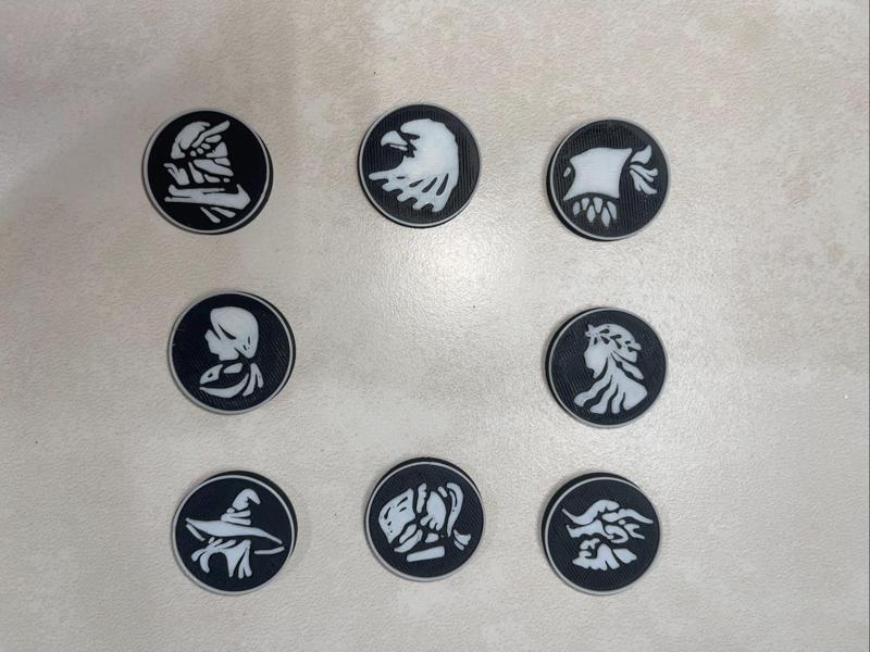 Elden Ring Night of the Black Knives 8 Classes Refrigerator Magnets