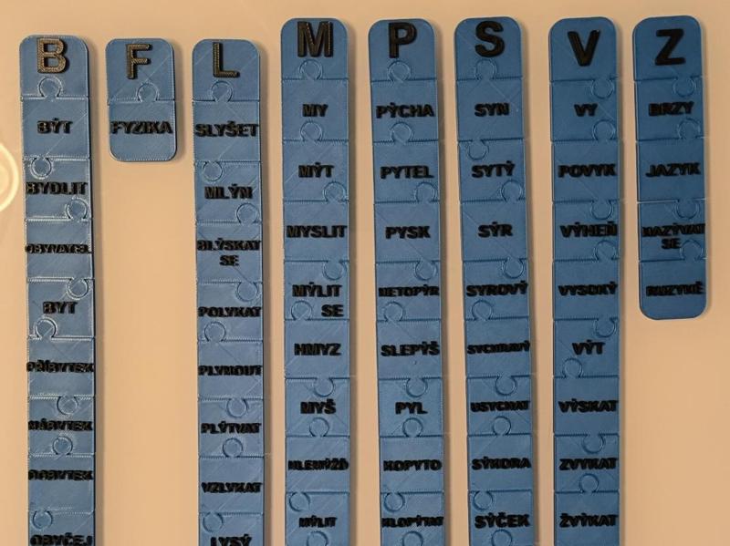 Czech exception words - practice puzzle