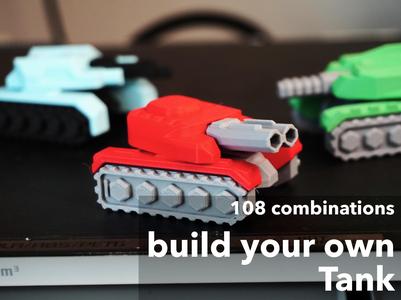 Build Your Own Tank! 108 Combinations