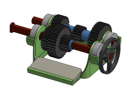 3 Speed Gear Box (easy to assemble)   