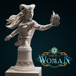 Tiefling Warlock - Zalerie - Bust