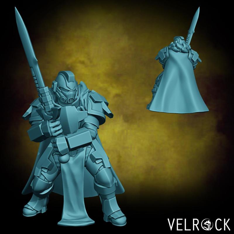 Male Tempest Guardsmen Knight with Sword 1 (PRESUPPORTED)