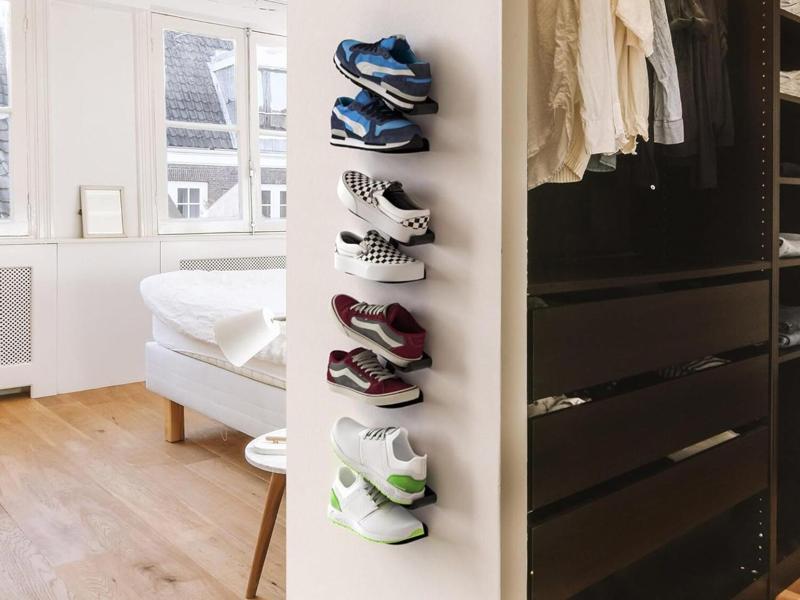 Wall-Mounted Shoe Rack – Minimalist and Functional