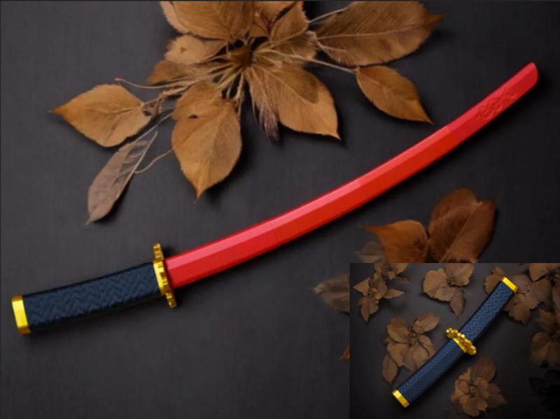 Snake heavy sword with scabbard