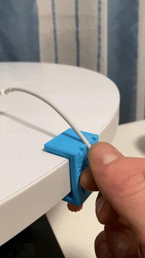 Mini Desk Cable Organizer - 3 Slots