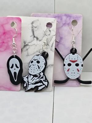 Jason and Ghost Face Earrings   
