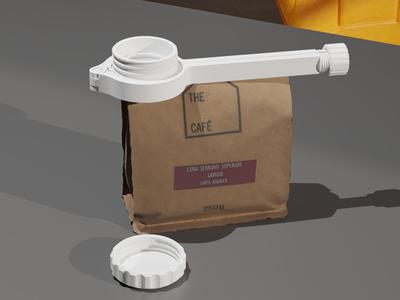 Functional bag clip screw