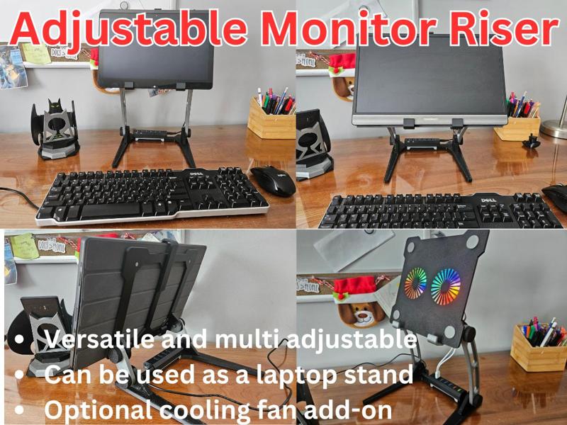ADJUSTABLE MONITOR RISER