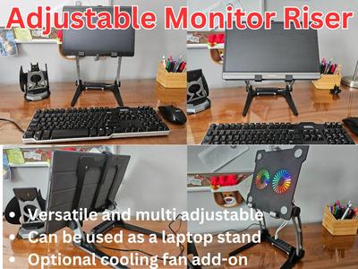 ADJUSTABLE MONITOR RISER